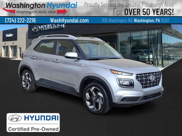 Shimmering Silver 2026 Hyundai Venue SEL FWD SUV / Crossover Front-Wheel Drive Continuously Variable Transmission