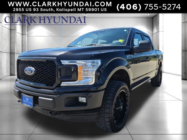 Black 2019 Ford F-150 Pickup Truck Four-Wheel Drive Automatic