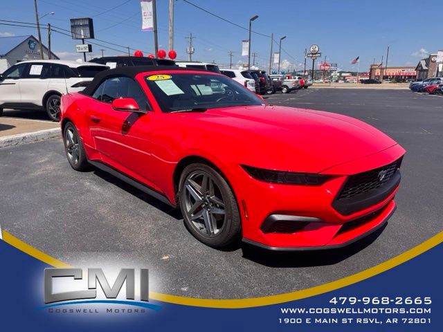 Race Red 2025 Ford Mustang Convertible Rear-Wheel Drive Automatic