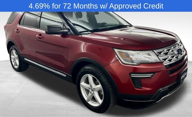 Ruby Red Metallic 2019 Ford Explorer XLT SUV / Crossover Front-Wheel Drive 6-Speed Automatic