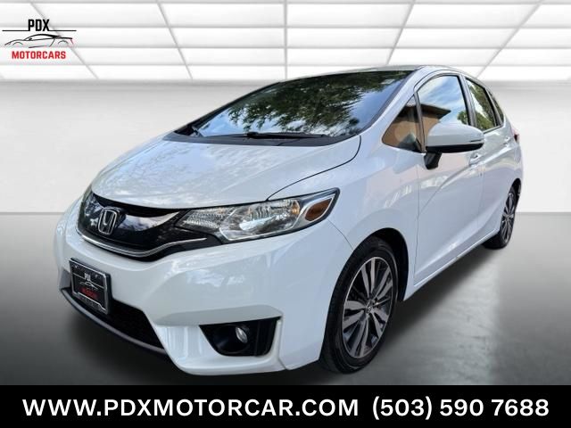 White 2016 Honda Fit Hatchback Front-Wheel Drive Continuously Variable Transmission
