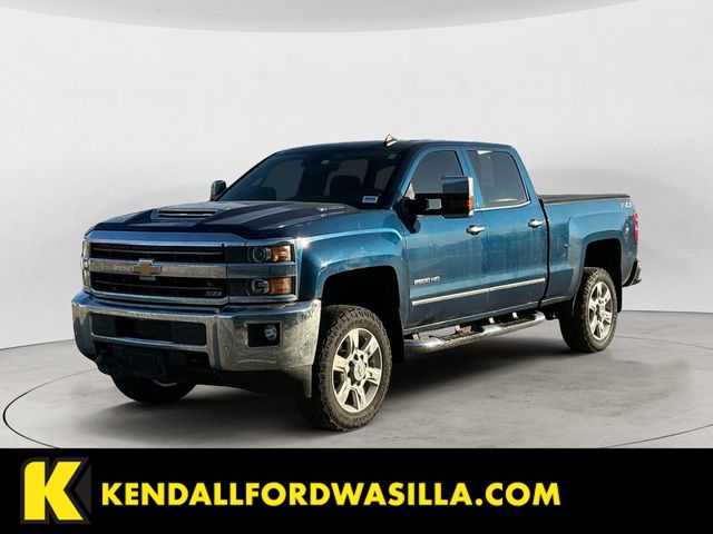 Deep Ocean Blue Metallic 2018 Chevrolet Silverado 2500HD LTZ Crew Cab 4WD Pickup Truck Four-Wheel Drive 6-Speed Automatic