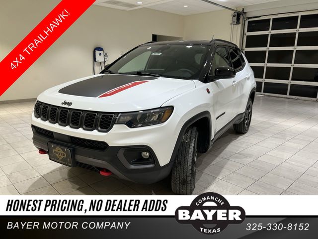 Bright White Clearcoat 2025 Jeep Compass SUV / Crossover Four-Wheel Drive 8-Speed Automatic