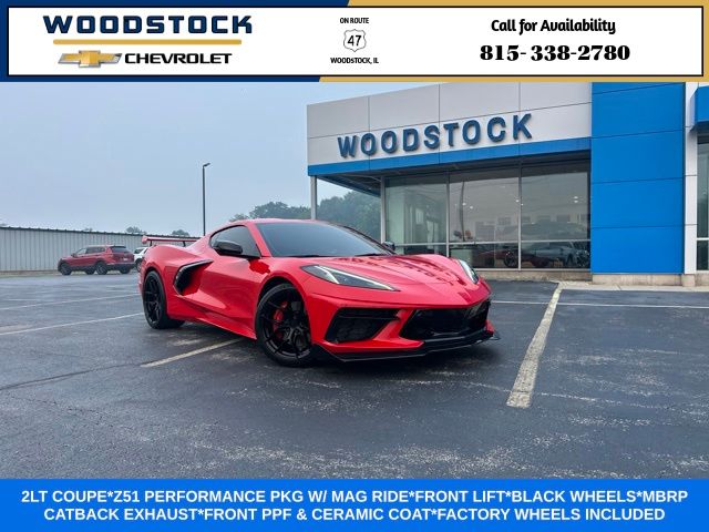 Torch Red 2021 Chevrolet Corvette Coupe Rear-Wheel Drive 8-Speed Dual Clutch