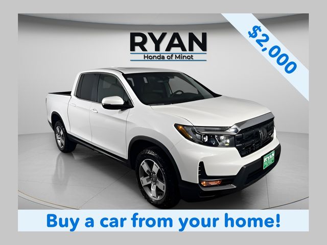 Platinum White Pearl 2026 Honda Ridgeline RTL AWD Pickup Truck All-Wheel Drive 9-Speed Automatic