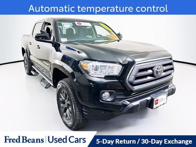 Black 2023 Toyota Tacoma SR5 V6 Double Cab 4WD Pickup Truck Four-Wheel Drive 6-Speed Automatic
