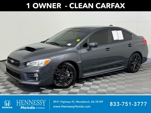Gray Metallic 2020 Subaru WRX Premium AWD Sedan All-Wheel Drive 6-Speed Manual