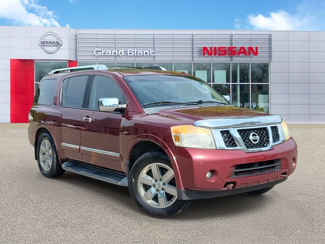 Red 2012 Nissan Armada SUV / Crossover Four-Wheel Drive 5-Speed Automatic Overdrive