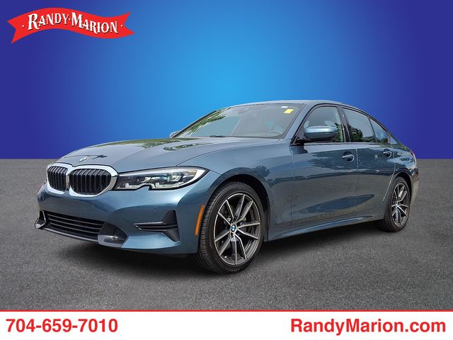 Blue 2021 BMW 3 Series Sedan All-Wheel Drive 8-Speed Automatic