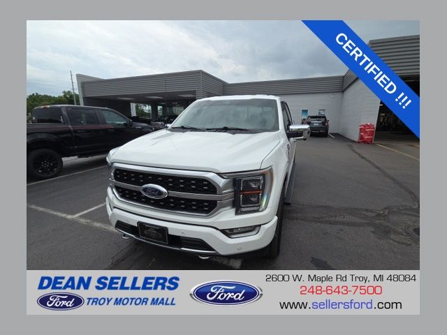White Metallic 2023 Ford F-150 Pickup Truck Four-Wheel Drive Automatic