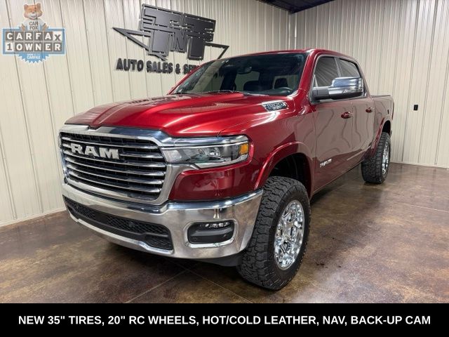 Delmonico Red Pearlcoat 2025 RAM 1500 Pickup Truck Four-Wheel Drive 8-Speed Automatic