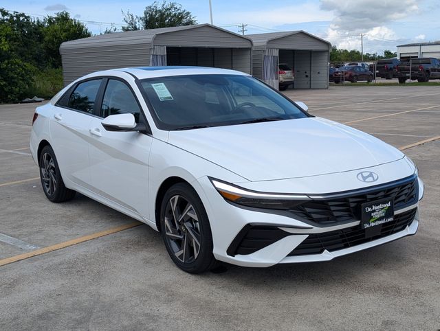 2026 Hyundai Elantra Limited White at DeMontrond Gulf Freeway