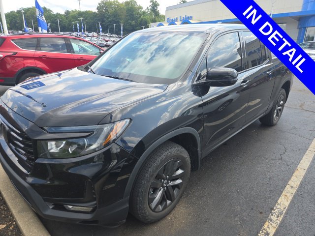 Crystal Black Pearl 2023 Honda Ridgeline Pickup Truck All-Wheel Drive 9-Speed Automatic