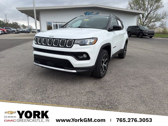 Bright White Clearcoat 2024 Jeep Compass Limited 4WD SUV / Crossover Four-Wheel Drive 8-Speed Automatic