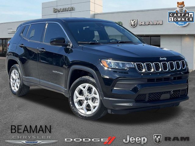 Diamond Black Crystal Pearlcoat 2025 Jeep Compass Sport 4WD SUV / Crossover Four-Wheel Drive 8-Speed Automatic