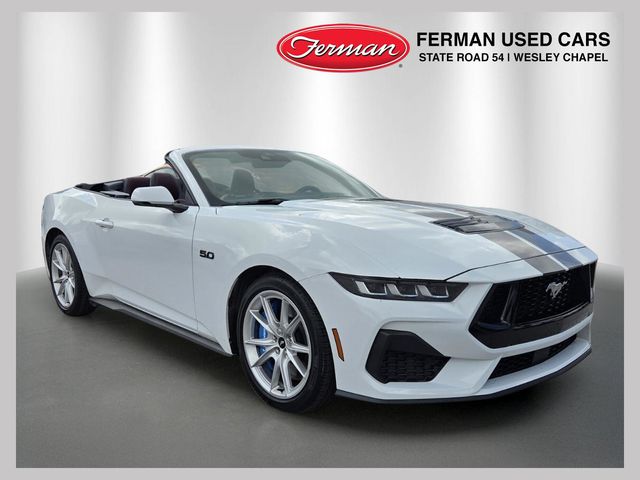 Oxford White 2024 Ford Mustang GT Premium Convertible RWD Convertible Rear-Wheel Drive Automatic