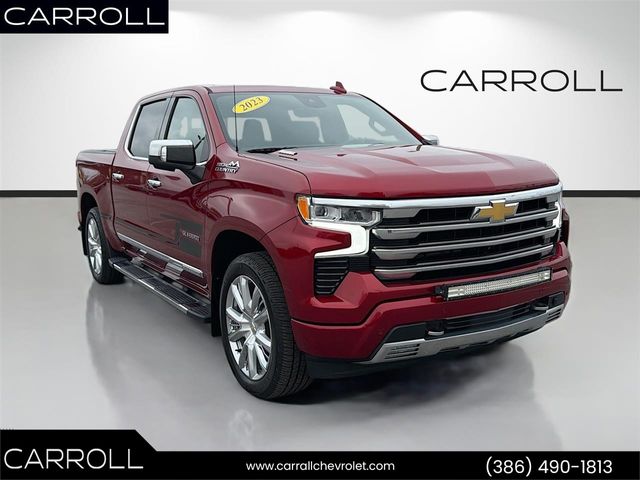 Radiant Red Tintcoat 2023 Chevrolet Silverado 1500 High Country Crew Cab 4WD Pickup Truck Four-Wheel Drive Automatic