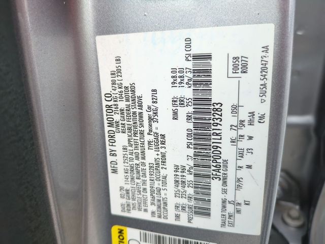 used 2020 Ford Fusion car, priced at $15,891