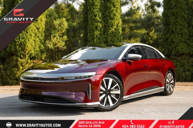Red (Burgundy) 2022 Lucid Air Sedan All-Wheel Drive 1-Speed Automatic