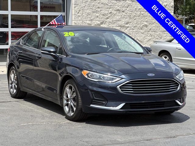 Alto Blue Metallic Tinted Clearcoat 2020 Ford Fusion Sedan Front-Wheel Drive 6-Speed Automatic