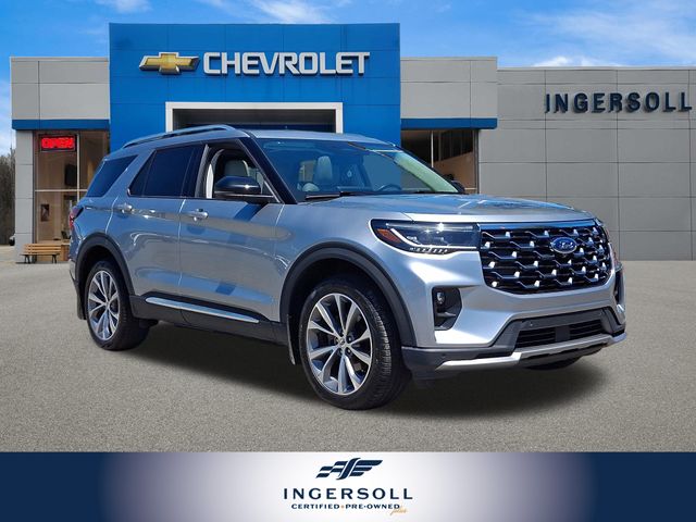 Silver Metallic 2025 Ford Explorer SUV / Crossover All-Wheel Drive Automatic