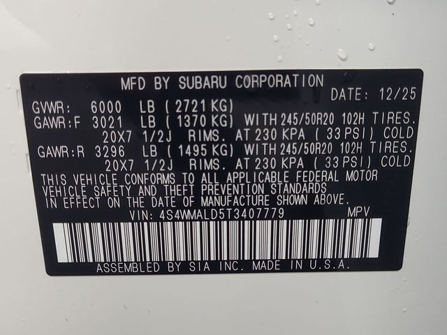 2026 – Subaru – Ascent