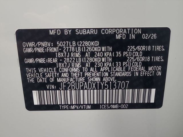 2026 – Subaru – Outback