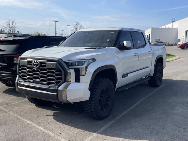 Pearl 2024 Toyota Tundra Hybrid Platinum HV CrewMax Cab 4WD Pickup Truck Four-Wheel Drive Automatic