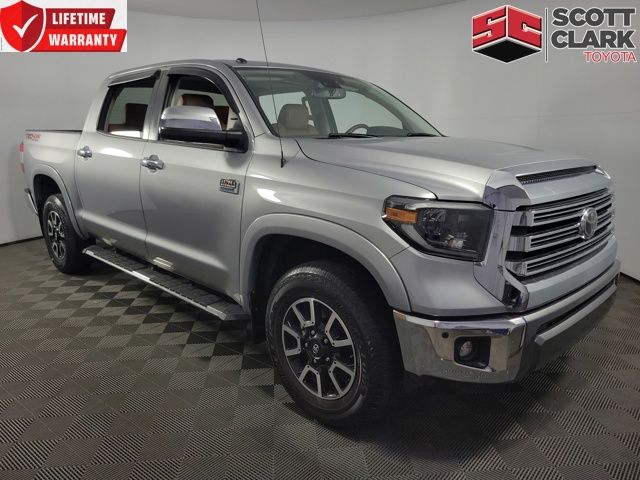 Silver Sky Metallic 2019 Toyota Tundra Pickup Truck Four-Wheel Drive 6-Speed Automatic