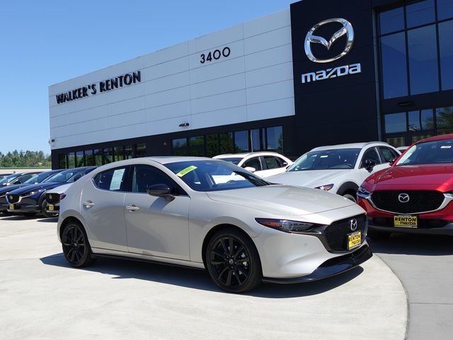 Gray (Platinum Quartz Metallic) 2025 Mazda MAZDA3 2.5 Turbo Premium Plus Hatchback AWD Hatchback All-Wheel Drive 6-Speed Automatic