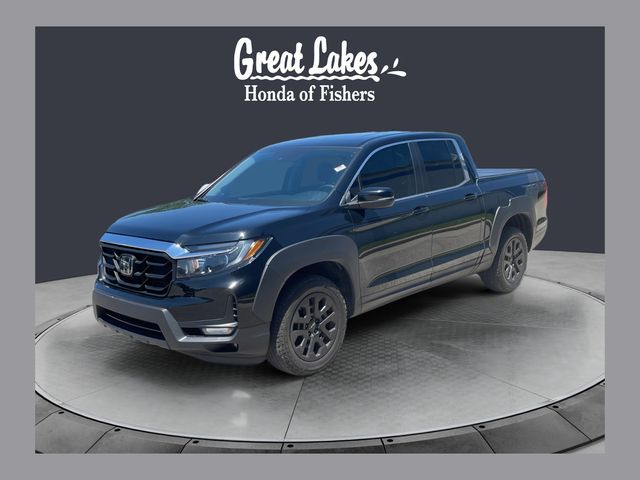 Gray (Modern Steel Metallic) 2023 Honda Ridgeline Pickup Truck All-Wheel Drive 9-Speed Automatic