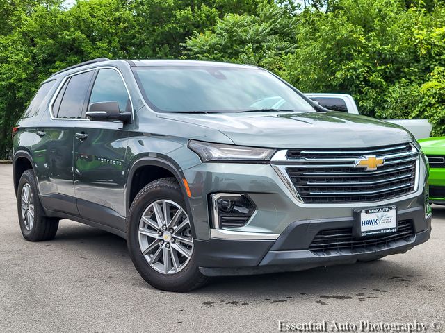 Silver Sage Metallic 2023 Chevrolet Traverse SUV / Crossover Four-Wheel Drive 9-Speed Automatic