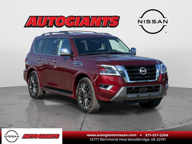 Coulis Red Pearl 2023 Nissan Armada Platinum 4WD SUV / Crossover Four-Wheel Drive 7-Speed Automatic