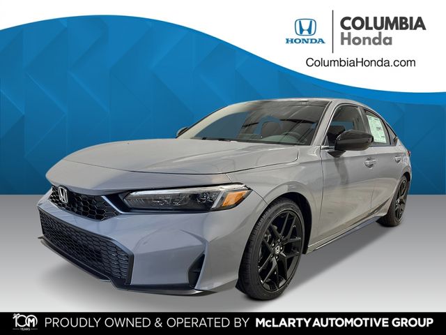 Urban Gray Pearl 2026 Honda Civic Hatchback Sport FWD Hatchback Front-Wheel Drive Continuously Variable Transmission