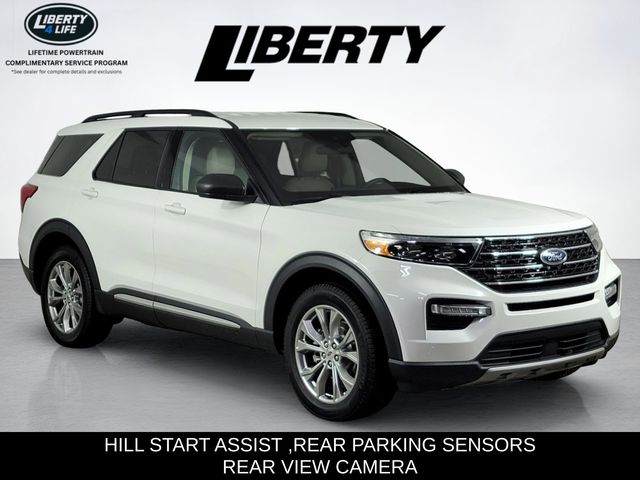 White Metallic 2023 Ford Explorer SUV / Crossover All-Wheel Drive Automatic