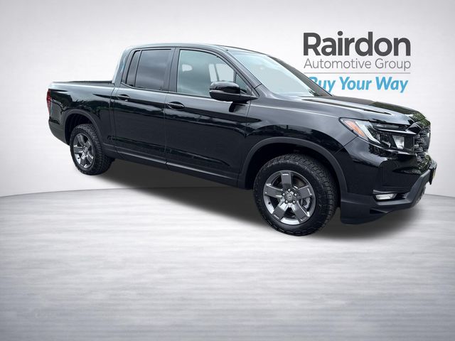 Crystal Black Pearl 2024 Honda Ridgeline Pickup Truck All-Wheel Drive 9-Speed Automatic