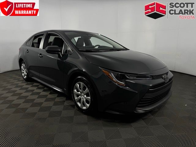 White 2025 Toyota Corolla LE FWD Sedan Front-Wheel Drive Continuously Variable Transmission