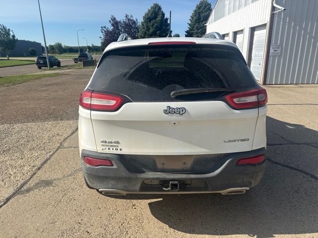 2016 Bright White Clearcoat Jeep Cherokee Limited 4X4 SUV
