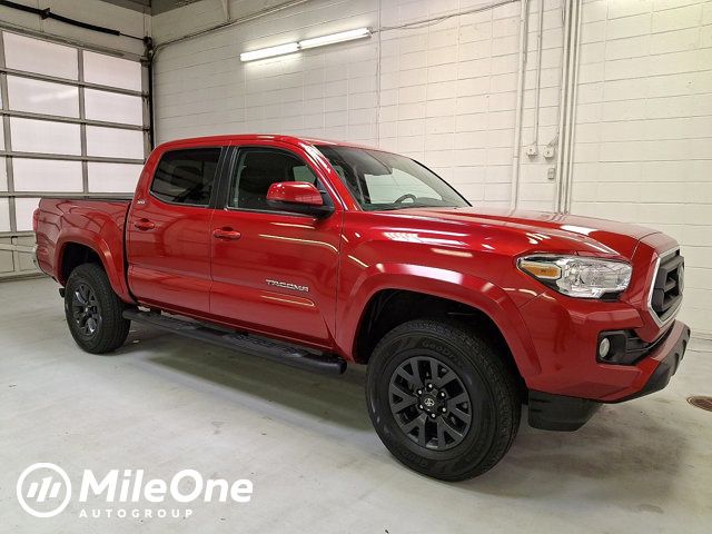 Barcelona Red Metallic 2023 Toyota Tacoma SR5 V6 Double Cab 4WD Pickup Truck Four-Wheel Drive 6-Speed Automatic