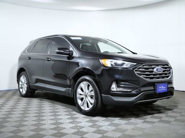 Black Metallic 2023 Ford Edge Titanium AWD SUV / Crossover All-Wheel Drive 8-Speed Automatic