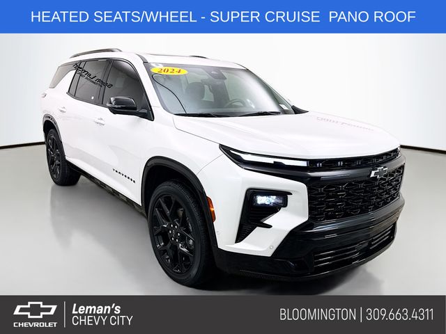 White (Iridescent Pearl Tricoat) 2024 Chevrolet Traverse RS FWD SUV / Crossover Front-Wheel Drive 8-Speed Automatic