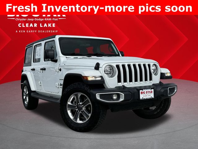 2020 Jeep Wrangler Unlimited Sahara White/off-white at DeMontrond Auto Country