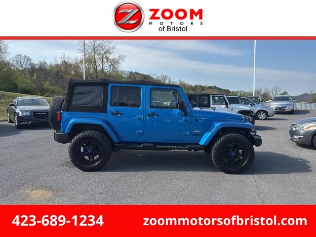 Hydro Blue Pearl Coat 2015 Jeep Wrangler Unlimited Sahara 4WD SUV / Crossover Four-Wheel Drive 5-Speed Automatic