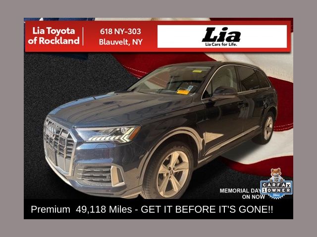 Waitomo Blue Metallic 2023 Audi Q7 quattro Premium 55 TFSI SUV / Crossover All-Wheel Drive 8-Speed Automatic