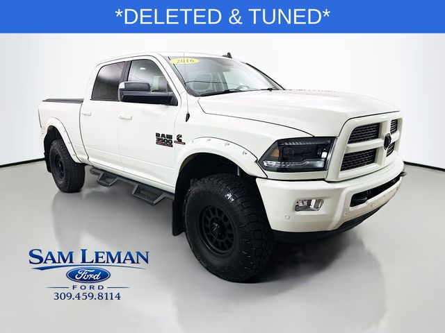 Pearl White 2016 RAM 3500 Pickup Truck Four-Wheel Drive 6-Speed Automatic