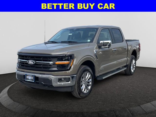 Gray 2025 Ford F-150 XLT SuperCrew 4WD Pickup Truck Four-Wheel Drive Automatic