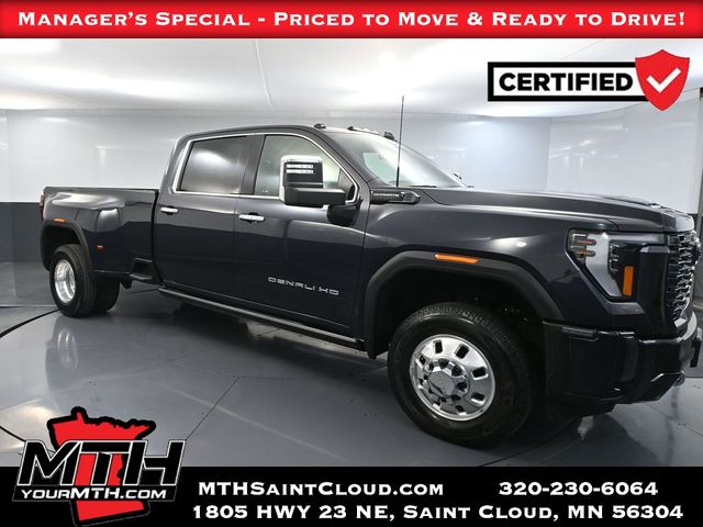 Titanium Rush Metallic 2024 GMC Sierra 3500HD Pickup Truck Four-Wheel Drive Automatic