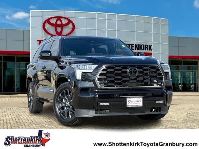 Midnight Black Metallic 2024 Toyota Sequoia Platinum 4WD SUV / Crossover Four-Wheel Drive Automatic