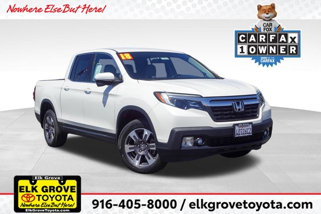 White Diamond Pearl 2018 Honda Ridgeline Pickup Truck All-Wheel Drive 6-Speed Automatic