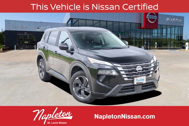 Super Black 2025 Nissan Rogue SUV / Crossover Front-Wheel Drive Continuously Variable Transmission